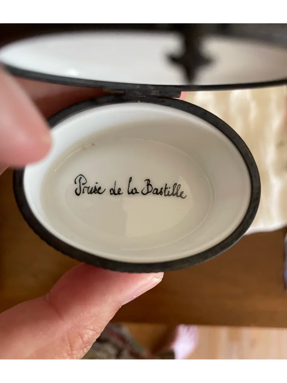 Limoges Bastille Trinket Box Genuine.